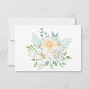Cartão De Notas Buquê Floral Simples Pastel Pastel