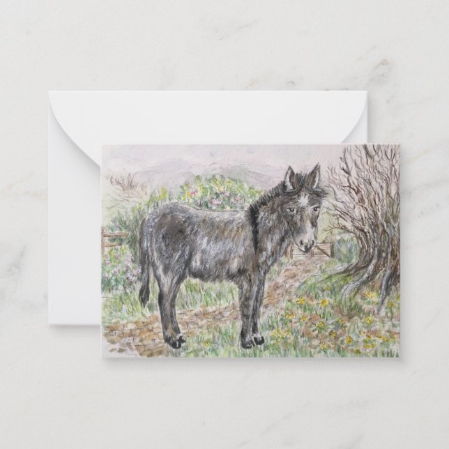 Cartão De Notas burro (Frente)