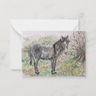 Cartão De Notas burro