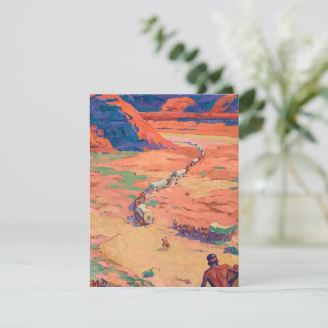 Cartão De Notas Buscando os intrusos por Maynard Dixon (Em pé/Frente)