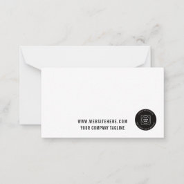Cartão De Notas Business Logo Employee Offices Note Card