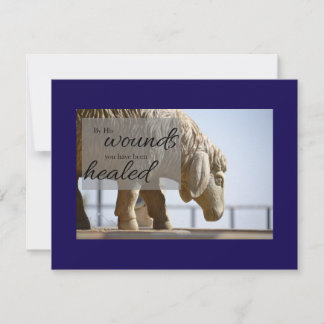Cartão De Notas By His Wounds We are Healed Card