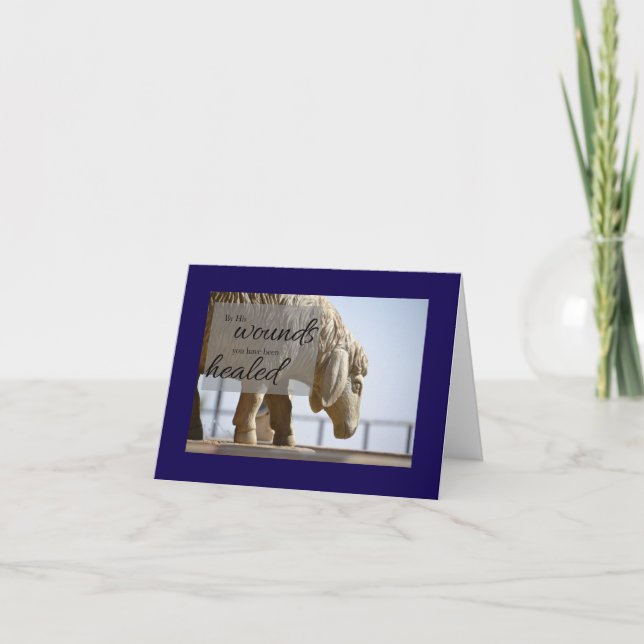 Cartão De Notas By His Wounds We are Healed Card (Frente)