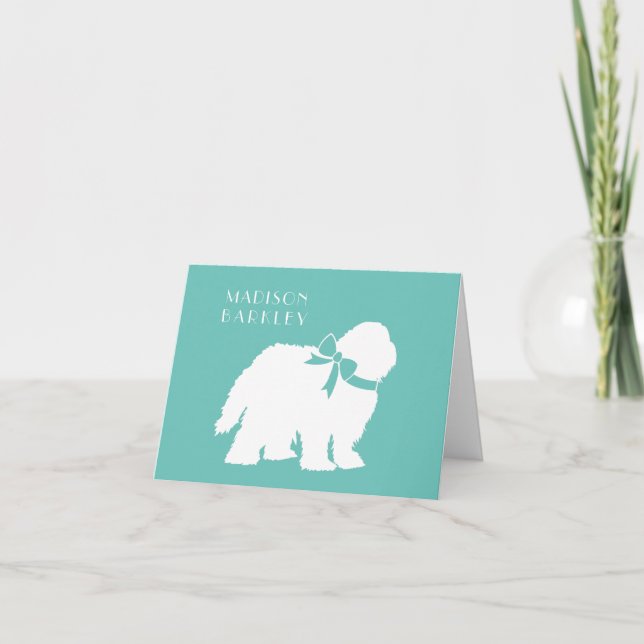 Cartão De Notas Cachorro de Ovelha Cachorro de Ovelha (Frente)