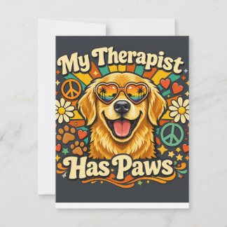 Cartão De Notas Cachorro Golden Retriever Engraçado