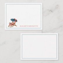 Cadeira de Praia Vermelha, Branca e Azul para o Di