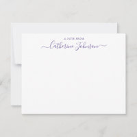 Caligrafia De Script Uma Nota Da Pluma Violeta Rox