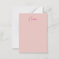 Caligrafia Rosa Dourado Elegante Simples Nome