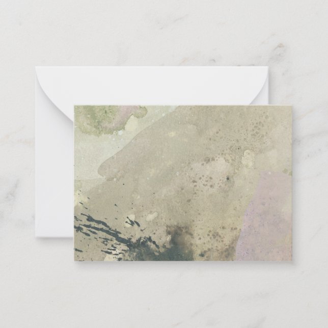 Cartão De Notas "Caminhando na areia": placa de anotação de Abstra (Frente)