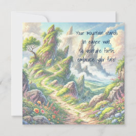 Cartão De Notas Caminho e Cotação do Whimsic