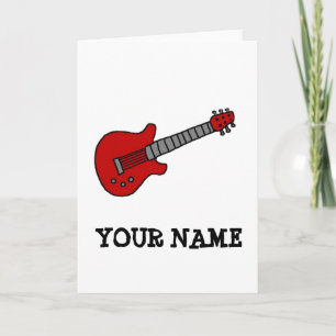 Cartão De Notas Camisa de violão personalizada para meninos ou men