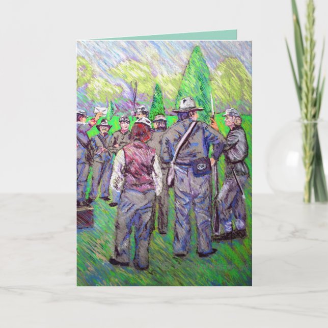 Cartão De Notas Campo dos Soldados da Guerra Civil nº 161105 (Frente)