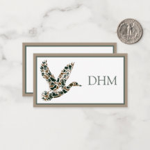 Camuflagem Elegante Pato-real Monograma