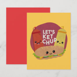 Cartão De Notas Caneta de Comida Rápida: Ketchup de Vamos