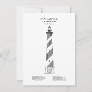 Cartão De Notas Cape Hatteras Lighthouse - Carolina do Norte - BD