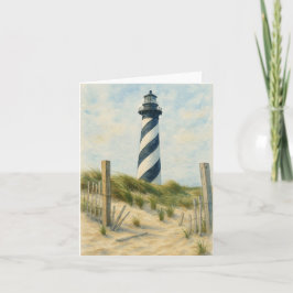Cartão De Notas Cape Hatteras Lighthouse Watercolor