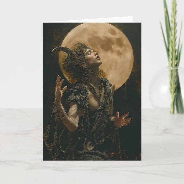 Cartão De Notas Capricorn Tarot Astrologia, Zodíaco Masculino, Car (Frente)