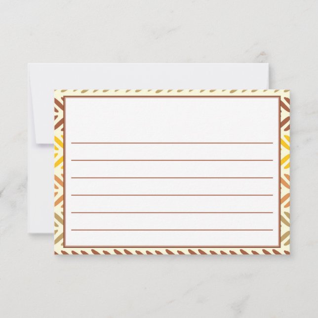 Cartão De Notas Cápsula Horária Boho Rainbow Woodland Animal Anive (Frente)