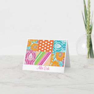 Cartão De Notas Caribbean patchwork