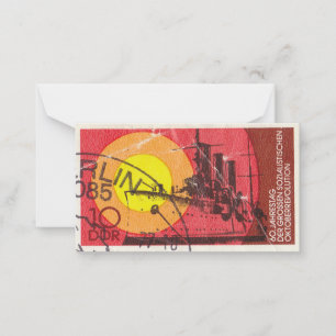 Cartão De Notas Carimbo de correio alemão