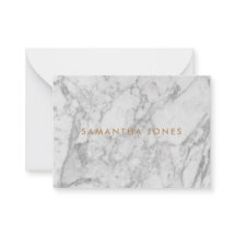 Carrara Branca Marble Clássico Dourado Personaliza