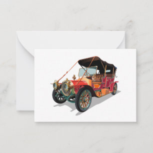 Cartão De Notas Carro vintage