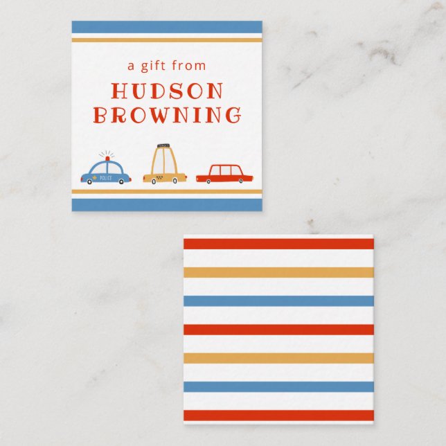 Cartão De Notas Carros de Gif Personalizados (Frente/Verso)