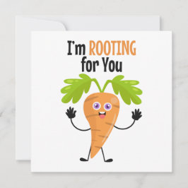 Cartão De Notas Carrot Pun Support Card
