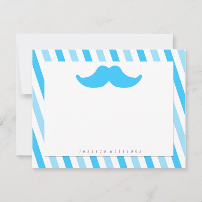 Cartão De Notas Carta de bigode (Frente)