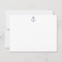 Carta Personalizada de Âncora de Marinho Náutico