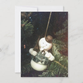 Cartão De Notas Cartão-postal de Natal Burl Ives Snowman