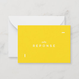 Cartão De Notas Carte réponse Colorus - Jaune Citron