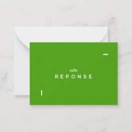 Cartão De Notas Carte réponse Colorus - Vert Citron