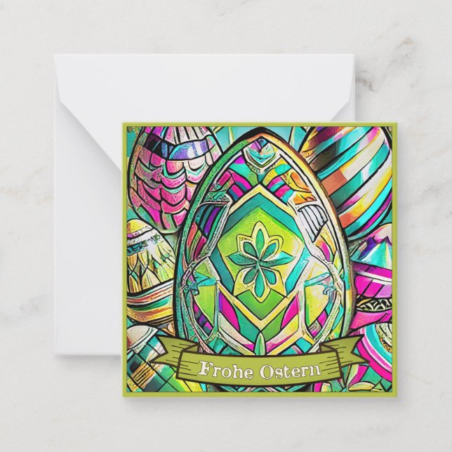 Cartão De Notas Cartoon Osteriterbiger mit Ostereier 13553 (Frente)