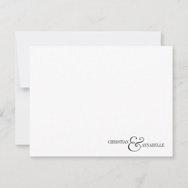 Cartão De Notas Casais - Papel de Carta Personalizado - Escala Pre (Frente)