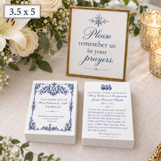 Cartão De Notas Casamento Católico com Monograma Mariano & Anjos