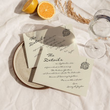 Casamento com Champanhe Moderno Retro Manuscrito