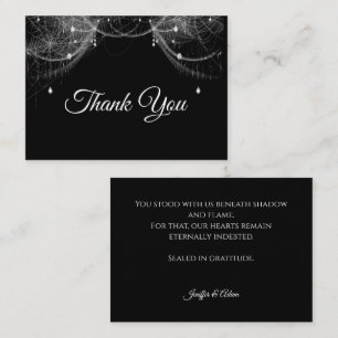 Cartão De Notas Casamento Dark Gothic Halloween