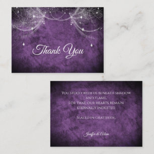 Cartão De Notas Casamento Dark Gothic Halloween