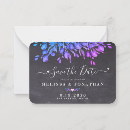 Cartão De Notas Casamento De Folhagem Eucalyptus De Orçamento Salv