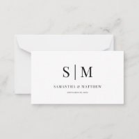 Casamento Simples e Elegante de Monograma de Casal