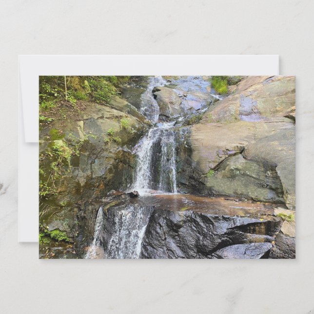 Cartão De Notas Cascata Serenidade Silvervale (Frente)