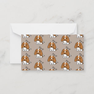 Cartão De Notas Cavalier King Charles Spaniel Cão Adormecido ZZZ A