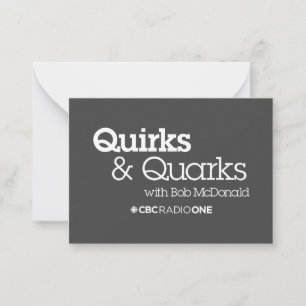 Cartão De Notas CBC Quirks & Quarks