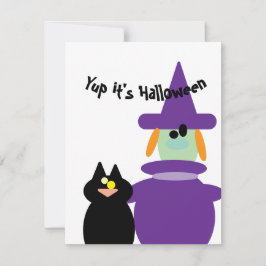 Cartão De Notas Celebração simples de Halloween