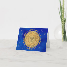 Cartão De Notas Celestial Sun Blank Note Cards
