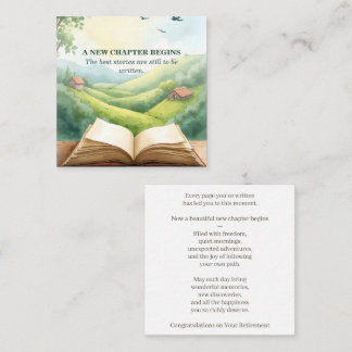 Cartão De Notas Cena de paisagem de novo capítulo de livro aberto