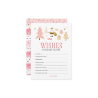 Chá de Bebê Menina com Papai Noel, Desejos para o 