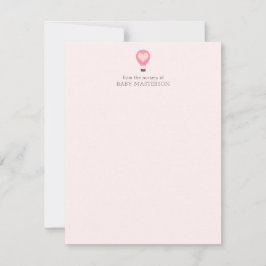 Cartão De Notas Chá de fraldas Púrpura de Pastel Pastel de Ar Quen