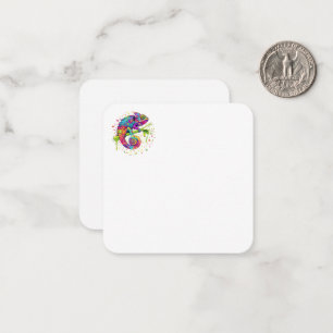 Cartão De Notas Chameleon Paint mantém estilo aquarela